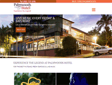 Tablet Screenshot of palmwoodshotel.com.au